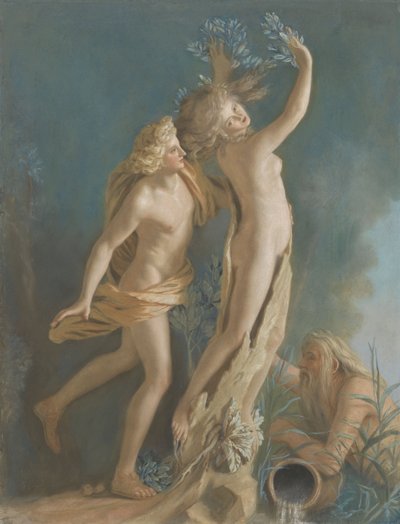 Apollo e Dafne, dopo il gruppo marmoreo di Lorenzo Bernini nella Galleria Borghese, Roma, 1736 da Jean Étienne Liotard